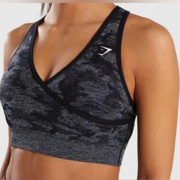 Gymshark Adapt Camo Seamless Sports Bra-Size Small - Picture 2 of 7